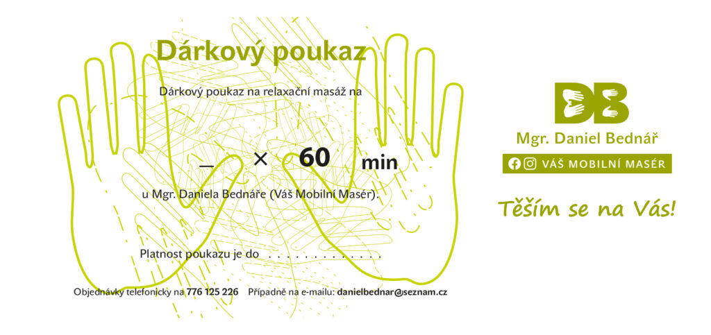 Dárkový poukaz na 60 minut a jejich násobky - vzor